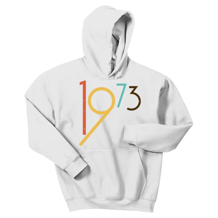 Retro Vintage 1973 50th Birthday Kids Hoodie