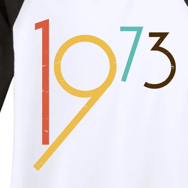 Retro Vintage 1973 50th Birthday Women's Tri-Blend 3/4-Sleeve Raglan Shirt