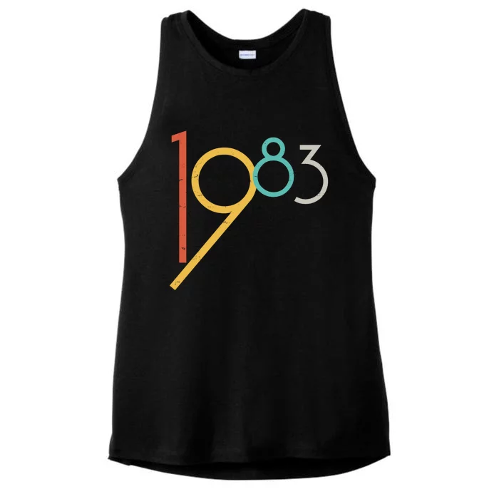 Retro Vintage 1983 40th Birthday Ladies Tri-Blend Wicking Tank