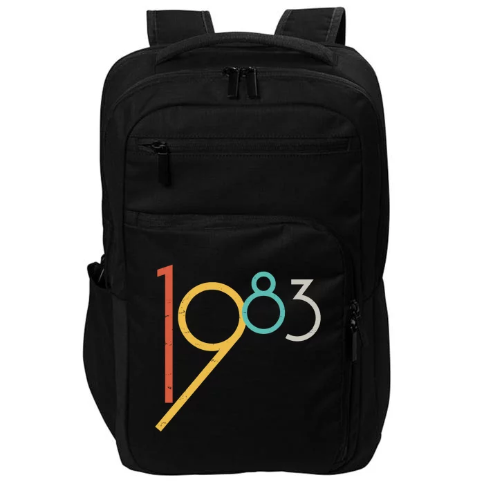 Retro Vintage 1983 40th Birthday Impact Tech Backpack