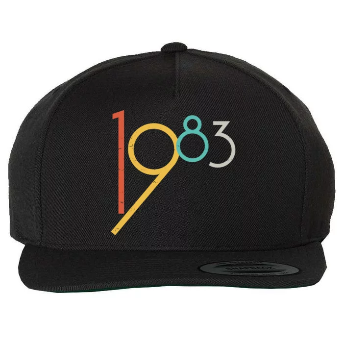 Retro Vintage 1983 40th Birthday Wool Snapback Cap