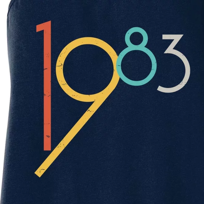 Retro Vintage 1983 40th Birthday Women's Racerback Tank