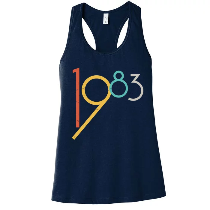 Retro Vintage 1983 40th Birthday Women's Racerback Tank