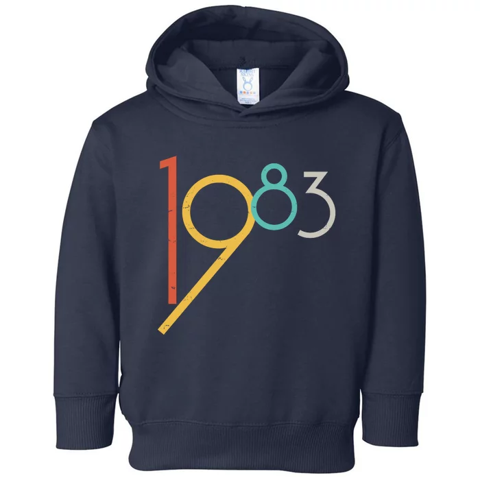 Retro Vintage 1983 40th Birthday Toddler Hoodie