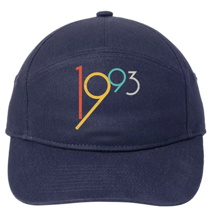 Retro Vintage 1993 30th Birthday 7-Panel Snapback Hat