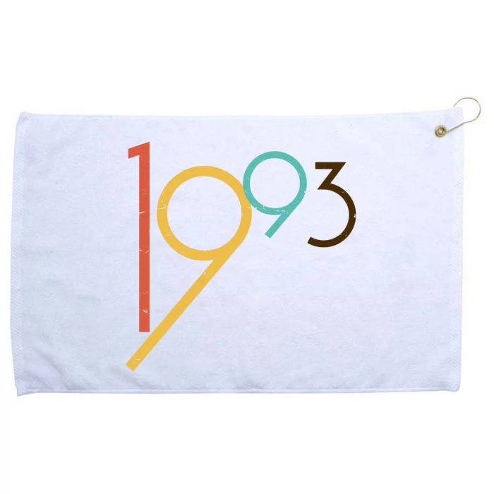 Retro Vintage 1993 30th Birthday Grommeted Golf Towel