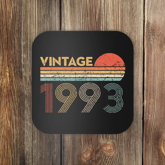 Retro Vintage 1993 31st Birthday Gift 31 Years Old Coaster