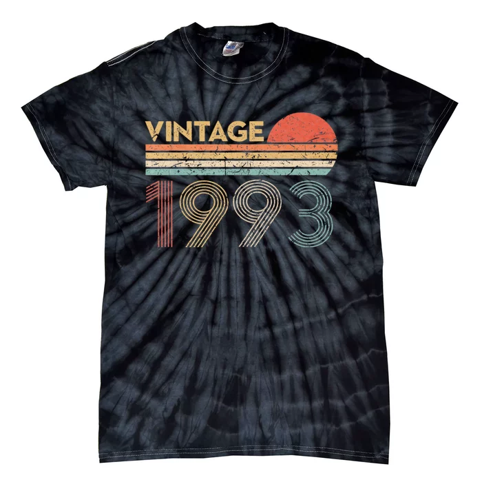 Retro Vintage 1993 31st Birthday Gift 31 Years Old Tie-Dye T-Shirt