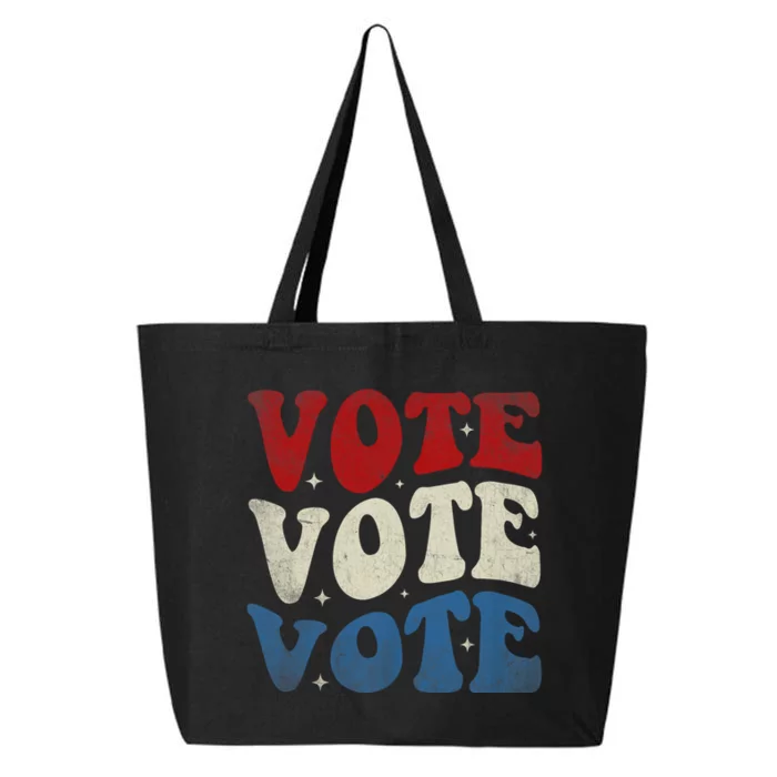 Retro Vote 2024 Voting Right Vintage Style 25L Jumbo Tote