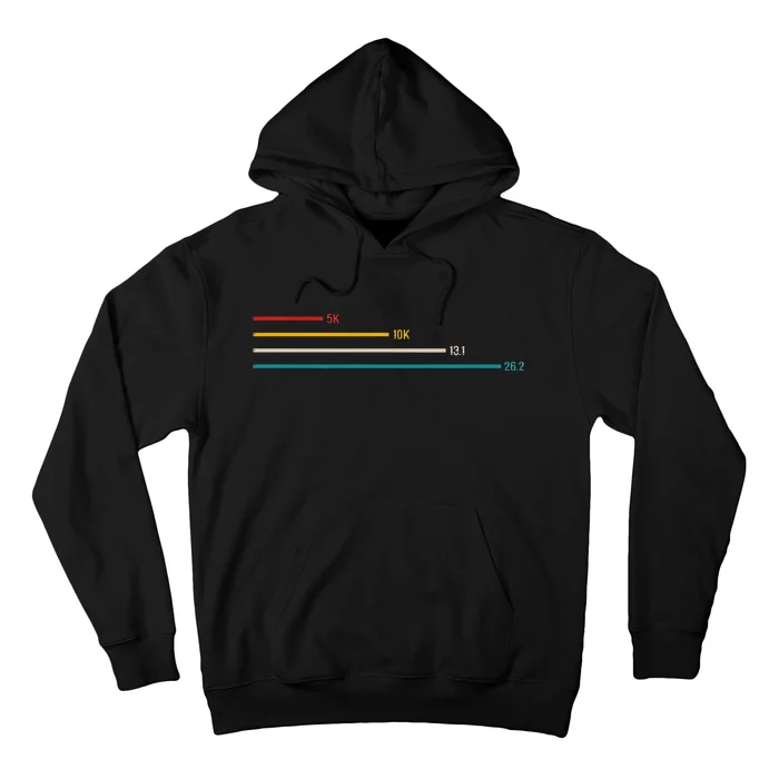 Running Vintage 26.2 Miles Marathoner Half Marathon Runner Hoodie