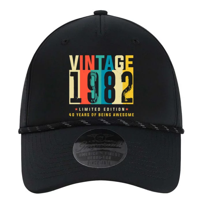 Retro Vintage 40th Birthday Legendary Since 1982 Performance The Dyno Cap