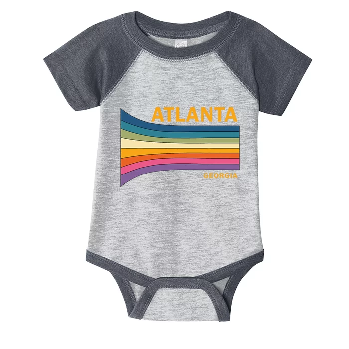 Retro Vintage 70s Atlanta Georgia Infant Baby Jersey Bodysuit