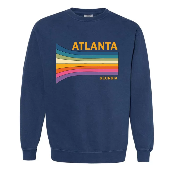 Retro Vintage 70s Atlanta Georgia Garment-Dyed Sweatshirt