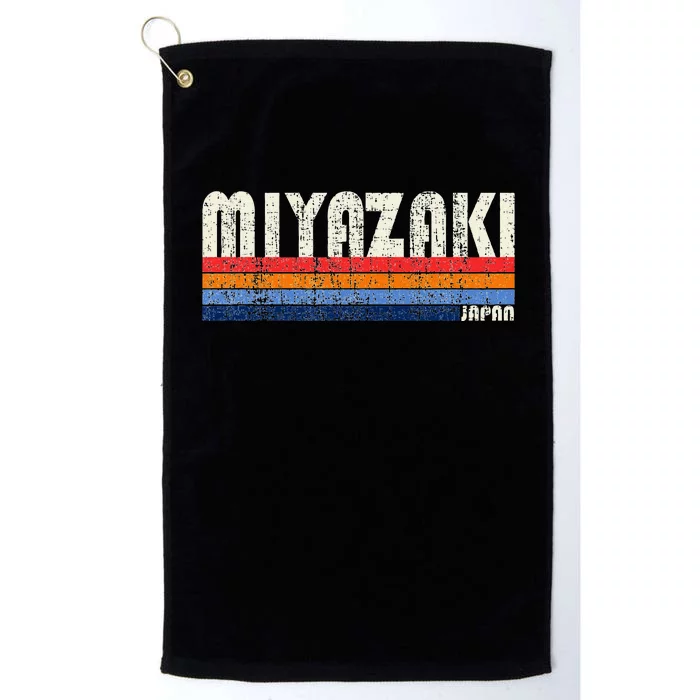 Retro Vintage 70s 80s Style Miyazaki Japan Platinum Collection Golf Towel