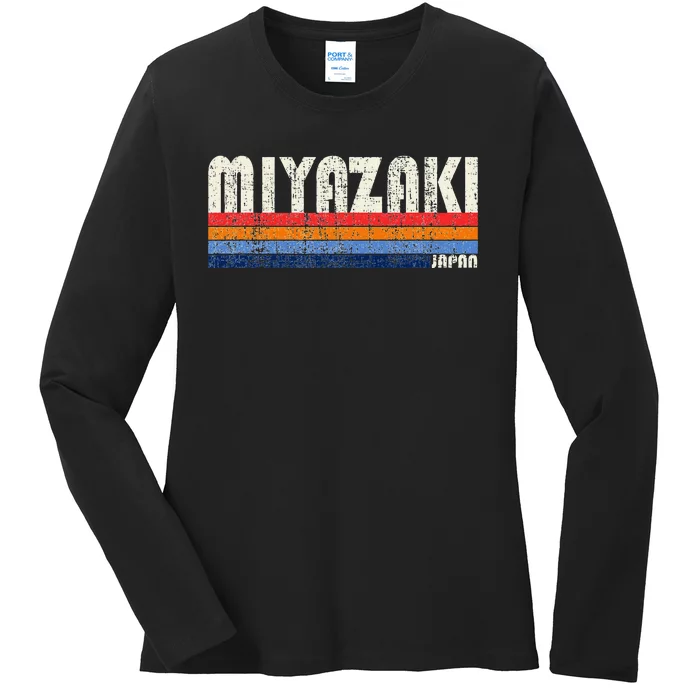 Retro Vintage 70s 80s Style Miyazaki Japan Ladies Long Sleeve Shirt