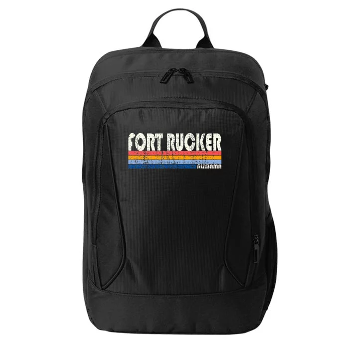 Retro Vintage 70s 80s Style Fort Rucker Alabama City Backpack