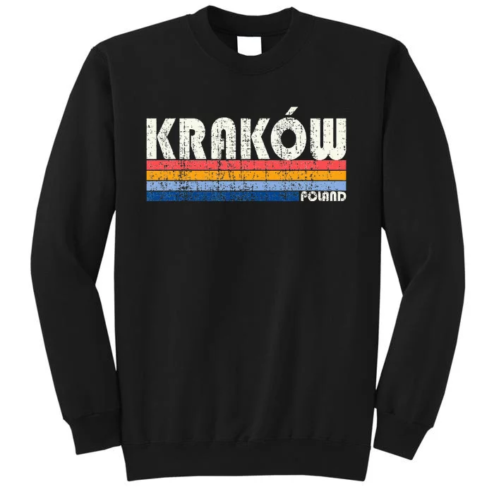 Retro Vintage 70s 80s Style KrakóW Poland Sweatshirt