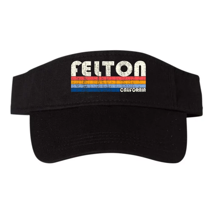 Retro Vintage 70s 80s Style Felton Ca Valucap Bio-Washed Visor