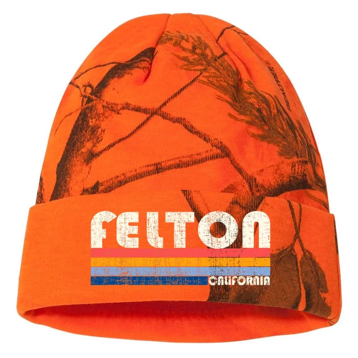 Retro Vintage 70s 80s Style Felton Ca Kati - 12in Camo Beanie