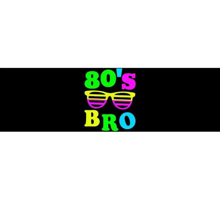 Retro Vibes 80s Bro Party Nostalgia Bumper Sticker