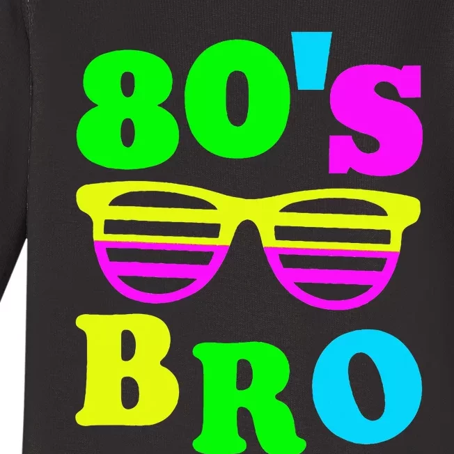 Retro Vibes 80s Bro Party Nostalgia Baby Long Sleeve Bodysuit