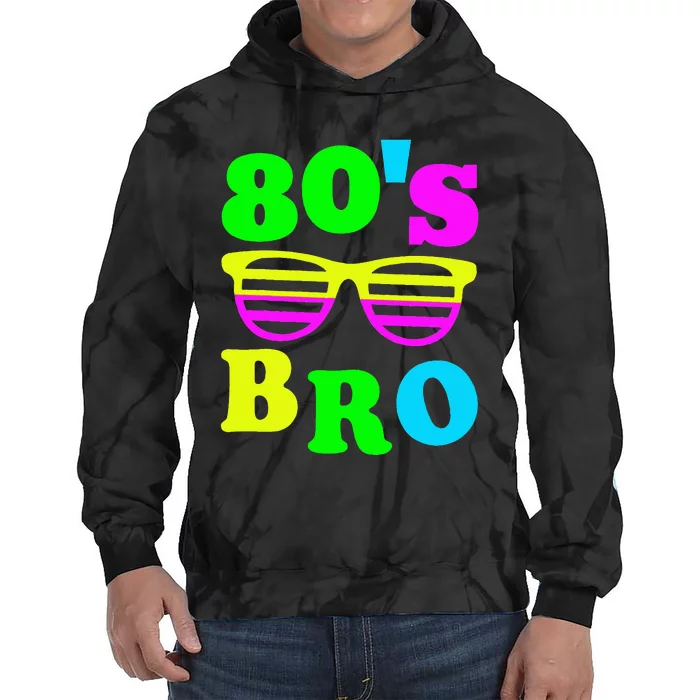 Retro Vibes 80s Bro Party Nostalgia Tie Dye Hoodie