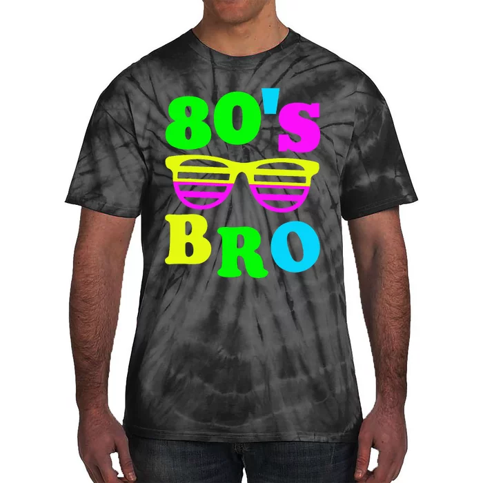 Retro Vibes 80s Bro Party Nostalgia Tie-Dye T-Shirt