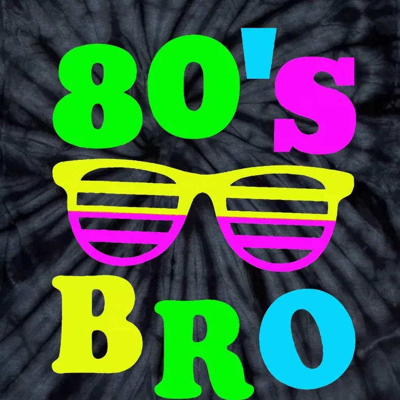 Retro Vibes 80s Bro Party Nostalgia Tie-Dye T-Shirt