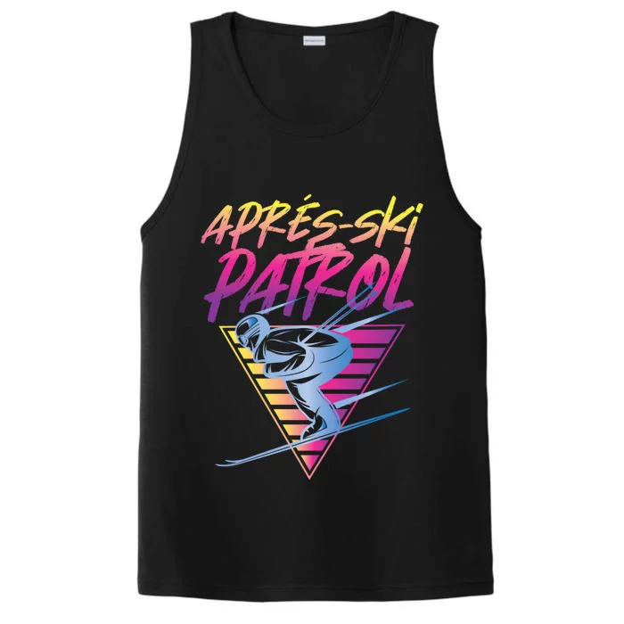 Retro Vintage 80s Apres Ski Patrol Performance Tank