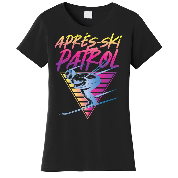 Retro Vintage 80s Apres Ski Patrol Women's T-Shirt