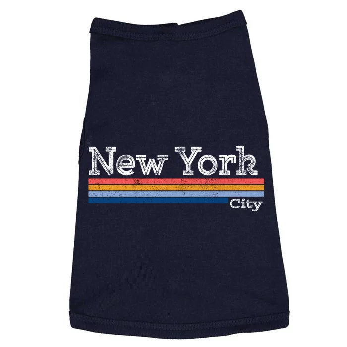 Retro Vintage 80s Style New York City Logo Doggie Tank