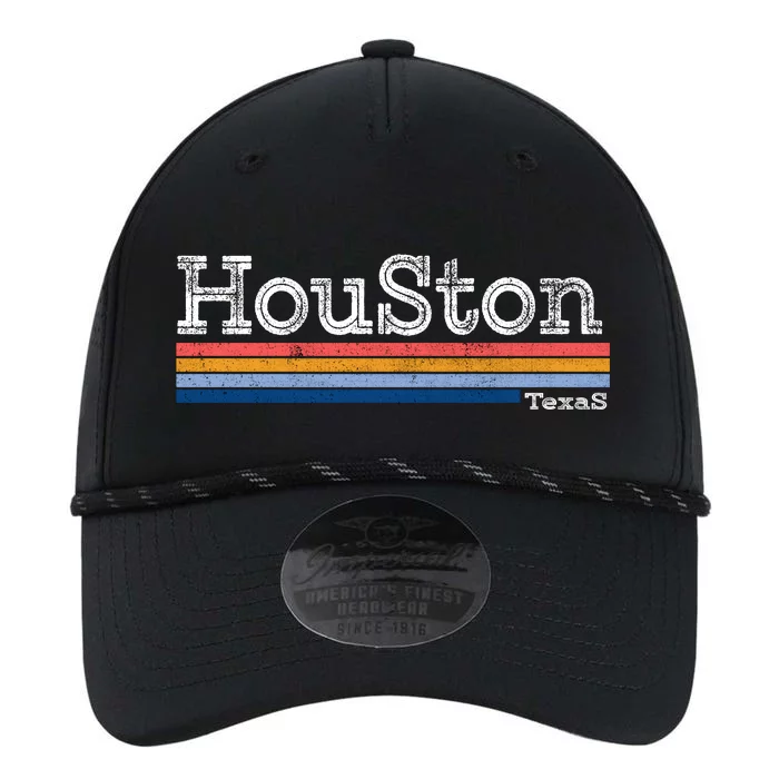 Retro Vintage 80s Style Houston Texas Logo Performance The Dyno Cap