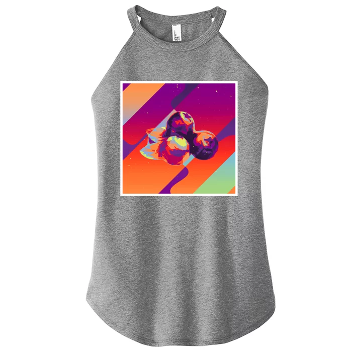 Retro Vintage Aesthetic Blueberry Gift Women’s Perfect Tri Rocker Tank