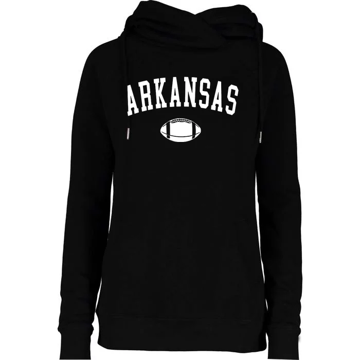 Retro Vintage Arkansas State American Football Gifts Womens Funnel Neck Pullover Hood