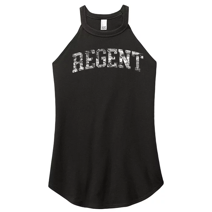 Regent Vintage Arch Logo University Sports Style Women’s Perfect Tri Rocker Tank