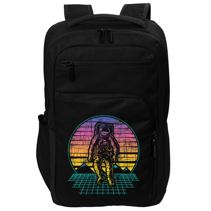 Retro Vintage Astronaut Spaceman Universe Planets Galaxy Impact Tech Backpack