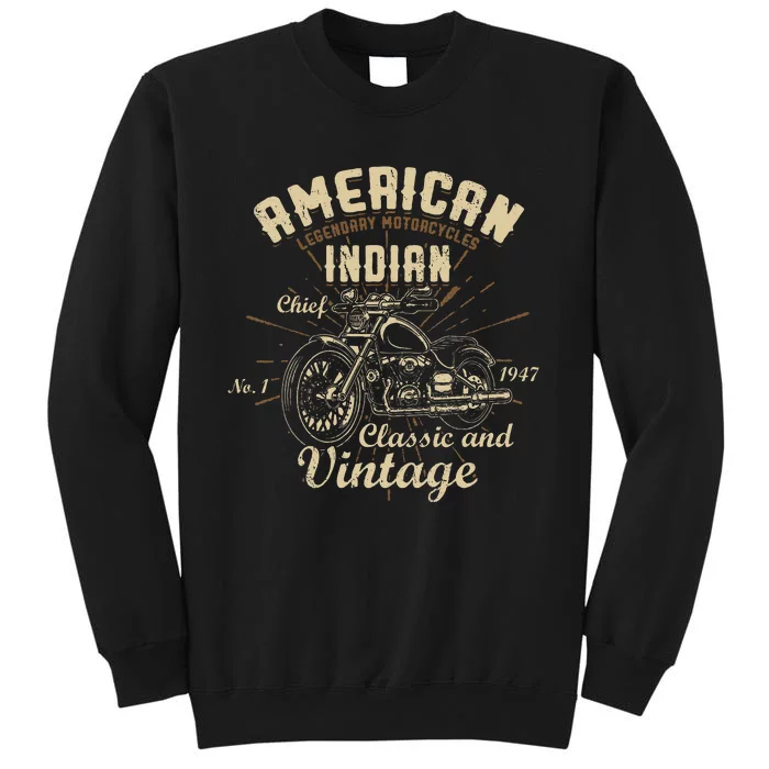 Retro Vintage American Motorcycle I.N.D.I.A.N Sweatshirt