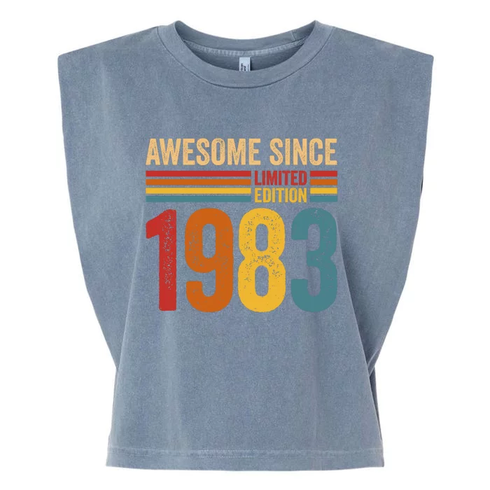 Retro Vintage Awesome Since 1983 Limited Edition Garment-Dyed Women's Muscle Tee