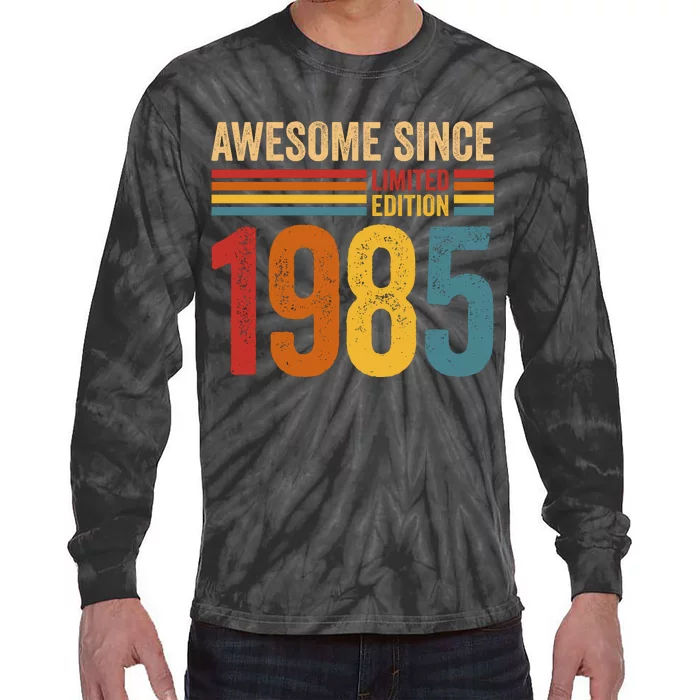 Retro Vintage Awesome Since 1985 Limited Edition Tie-Dye Long Sleeve Shirt