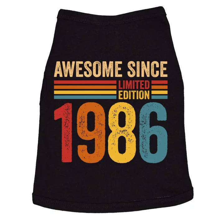 Retro Vintage Awesome Since 1986 Limited Edition Doggie Tank