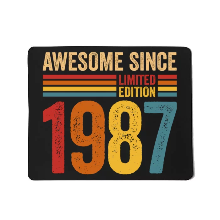 Retro Vintage Awesome Since 1987 Limited Edition Mousepad