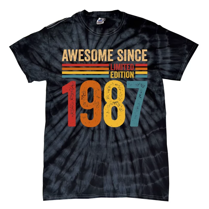 Retro Vintage Awesome Since 1987 Limited Edition Tie-Dye T-Shirt