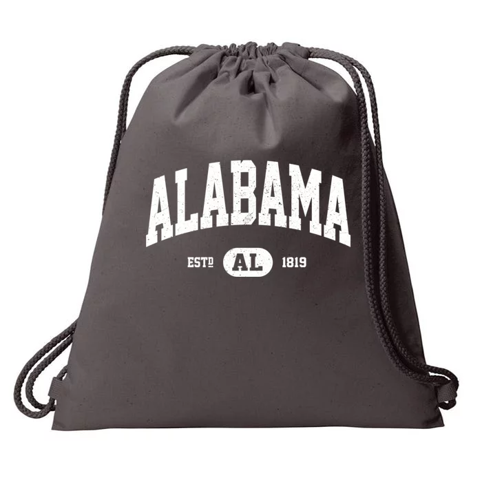 Retro Vintage Alabama Drawstring Bag