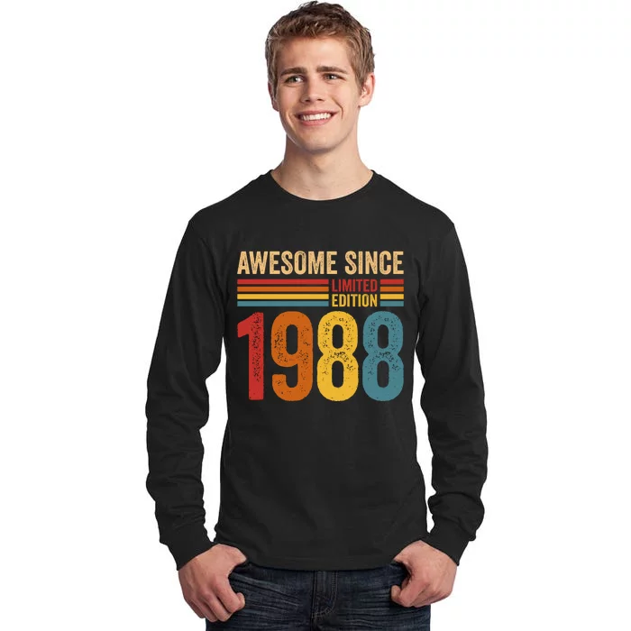 Retro Vintage Awesome Since 1988 Limited Edition Tall Long Sleeve T-Shirt