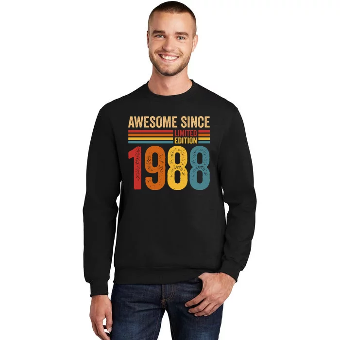 Retro Vintage Awesome Since 1988 Limited Edition Tall Sweatshirt