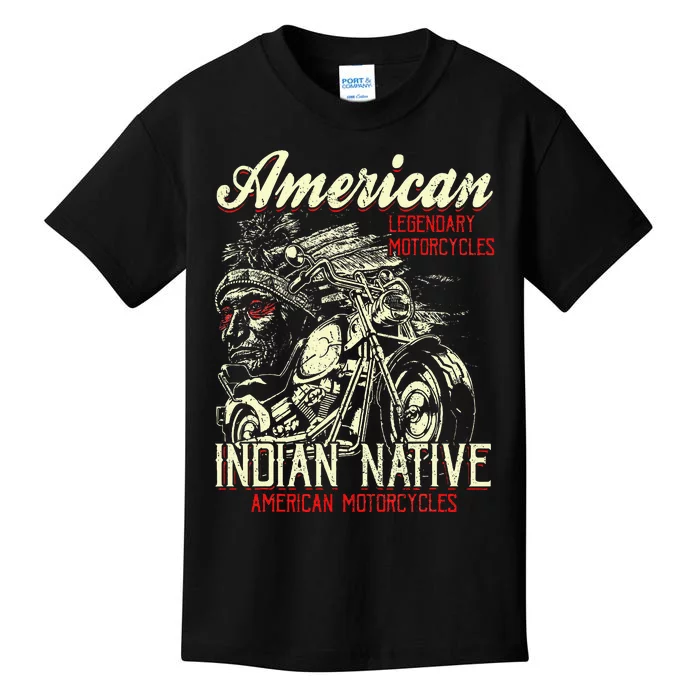 Retro Vintage American For Old Biker Kids T-Shirt