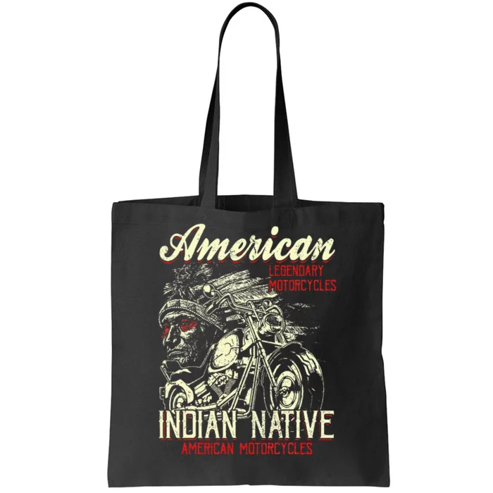 Retro Vintage American Motorcycle Tote Bag