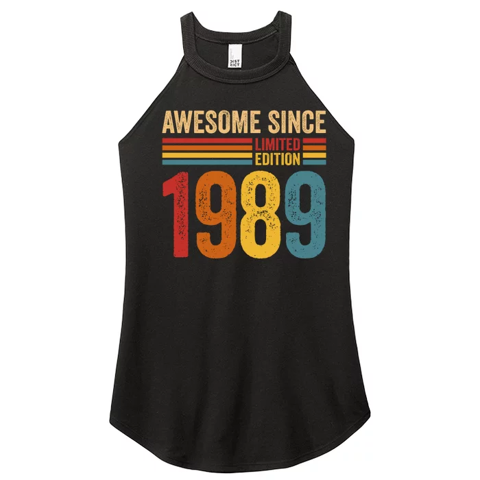 Retro Vintage Awesome Since 1989 Limited Edition Women’s Perfect Tri Rocker Tank