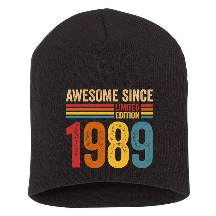 Retro Vintage Awesome Since 1989 Limited Edition Short Acrylic Beanie