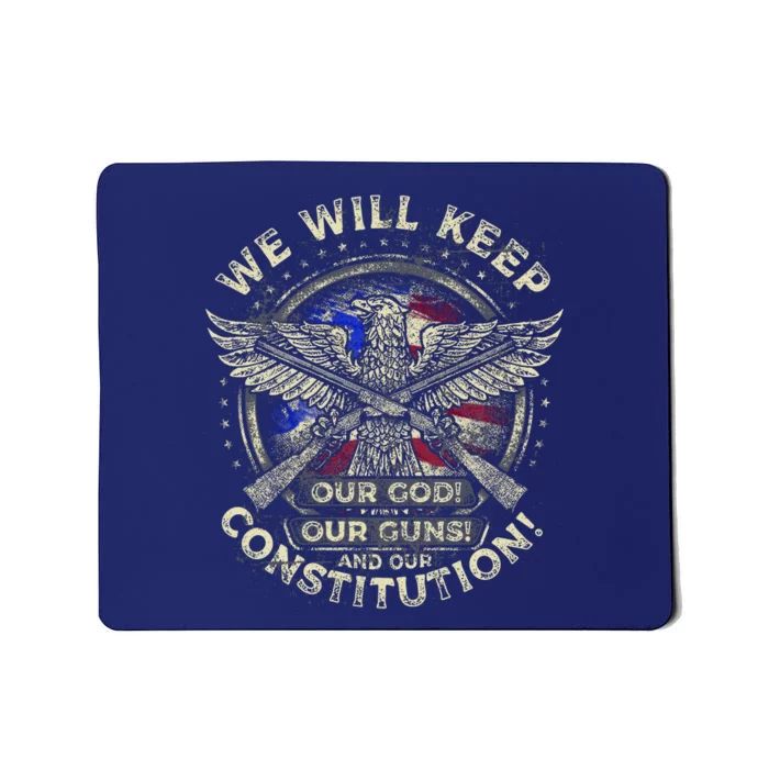 Retro Vintage America Amendment Mousepad